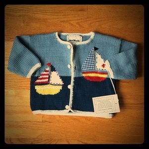 ArtWalk Infant Sailboat Cardigan 18 months